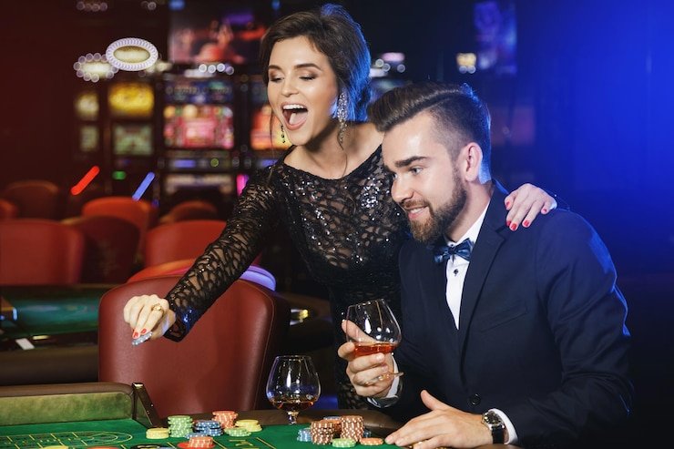 Tampilan meja American Roulette di studio live rajamayong dengan dealer profesional